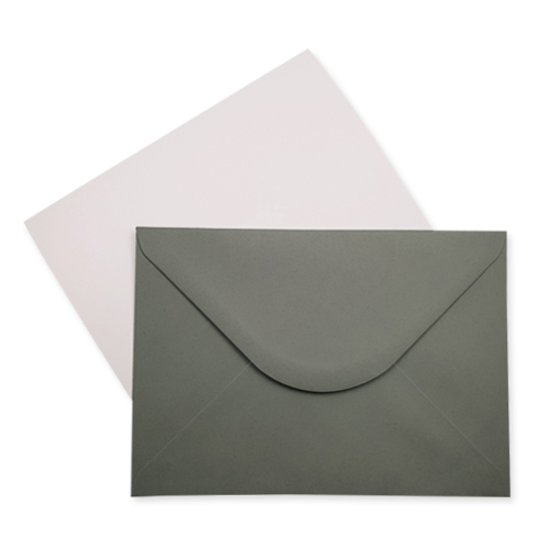 A5 White Card Blanks And Grey Envelopes Pack Of 10