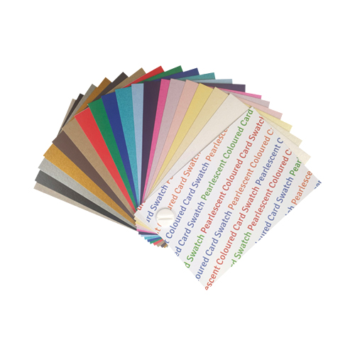 PEARLESCENT COLOURED CARD SWATCH