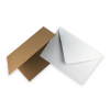 A6 Kraft Card Blanks &amp; White Envelopes (Pack of 10)